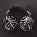 Spine AirPods Max Covers: Glossy Black 3D-Printed Headphone Attachment