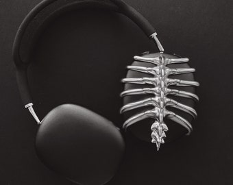 3D Printed Spine AirPods Max Covers: Cyberpunk Goth Headphone Attachment
