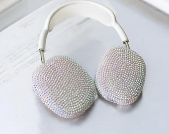 Błyszczące diamentowe etui na AirPods Max: Błyszcząca osłona ochronna