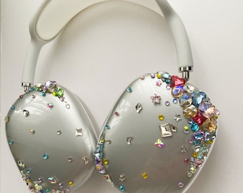 Bling Austrian Crystal etui na Airpods Max: lśniąca diamentowa obudowa