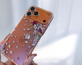 Sparkling Austrian Crystal iPhone Case: Bling Austrian Diamond Cover, for iPhone 17 Pro, iPhone 17 Pro Max, Samsung, all phones