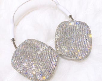 Etui na słuchawki AirPods Max z kryształkami: lśniące diamenty (zestaw 2 szt.)
