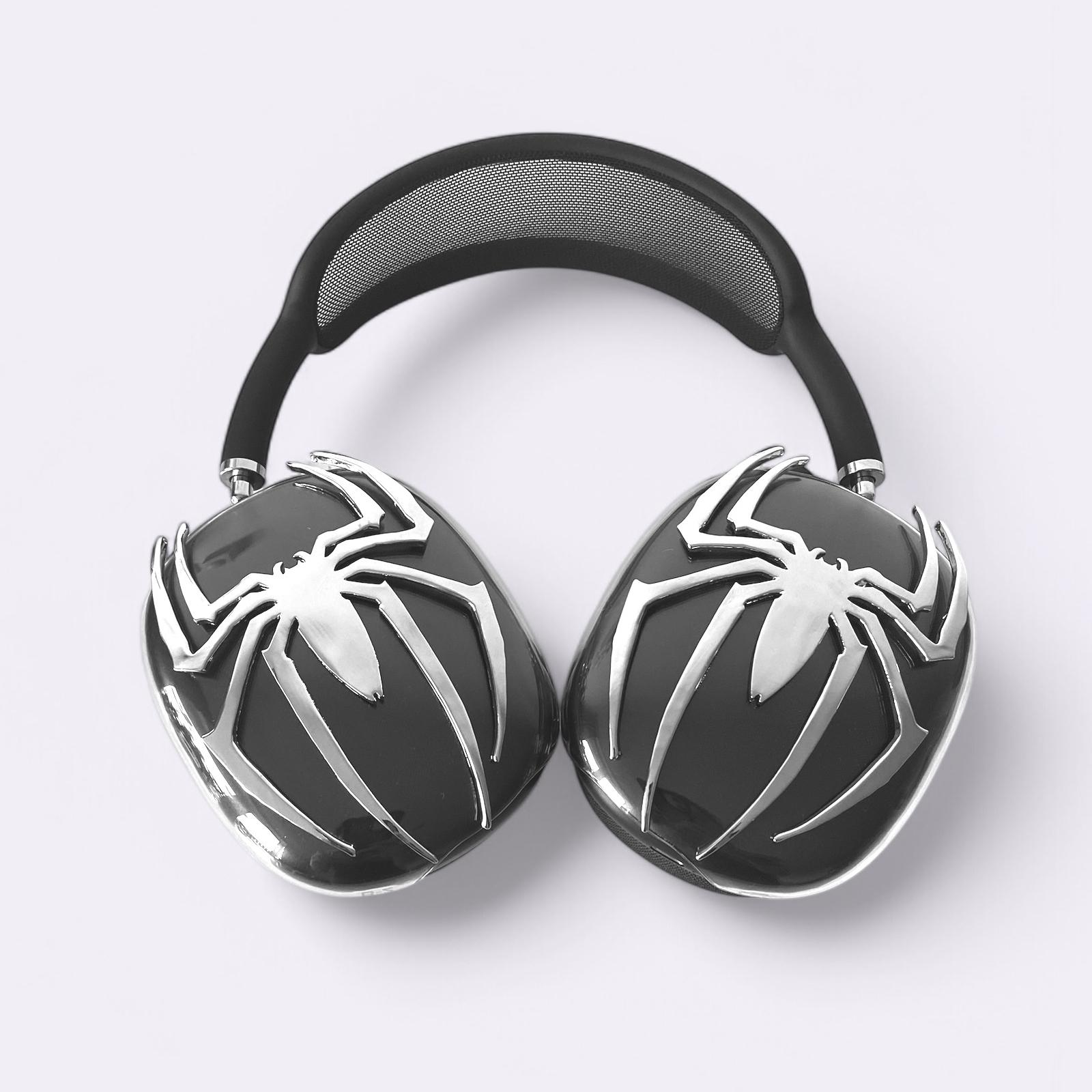 Spider airpods max attachments, metal spiders on clear cases only, no headset included, airpods max, valentine's day, gift for him