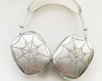 Spider Web Bling AirPods Max Case: Austrian Crystals Cover