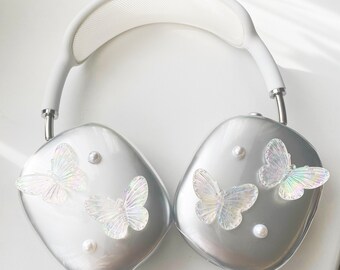 Handmade Clear Butterfly AirPods Max Covers: Valentine's Gift