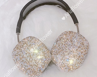 Etui na AirPods Max z kryształkami: zestaw lśniących diamentów
