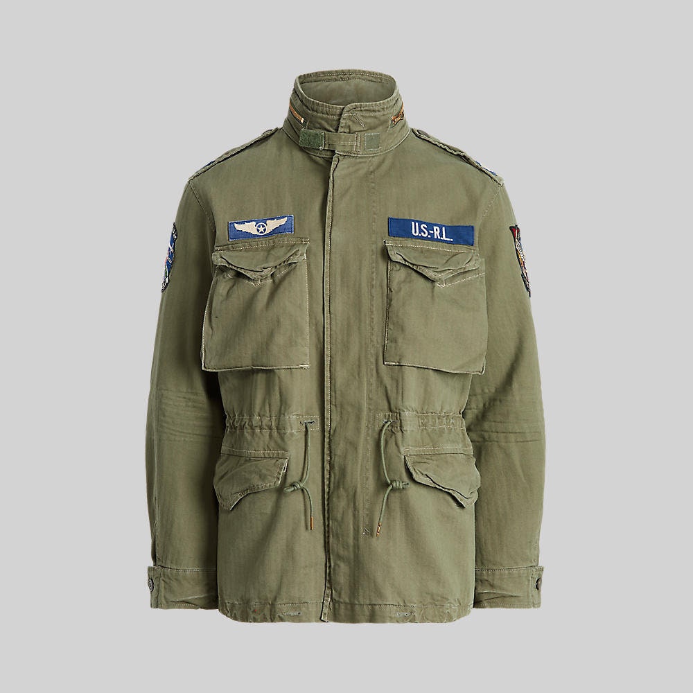 Polo Ralph Lauren Military M65 Patched Jacket Soldier Olive - Etsy