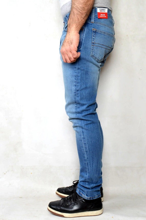 BNWT Tommy Hilfiger Stretch Slim Fit Blue Jeans Men TJ Flex Nice SCANTON  Denim - Etsy | Stretchjeans