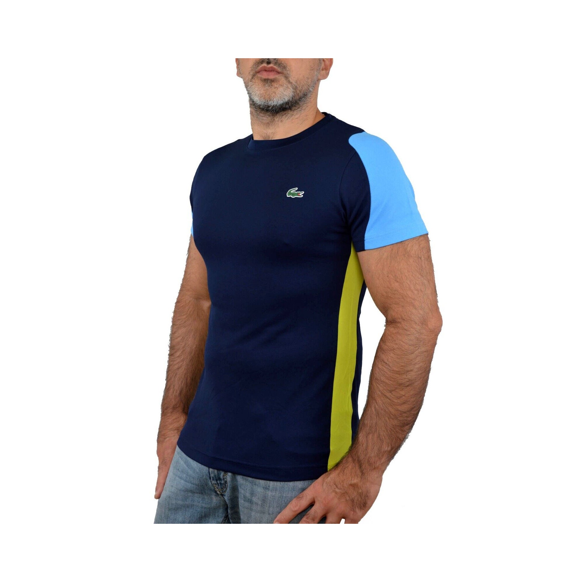 Tee shirt clearance lacoste bleu turquoise