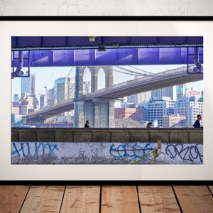 Brooklyn Bridge New York City, Instant Download, Modern NYC Photography Printable, Digital Wall Art