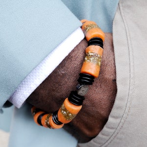 Handmade African Bracelet Kojo Noir – Krobo Beads Jewelry – Colorful Beaded Bracelet – Ethnic Gift – Afrijewels Etsy Jewelry