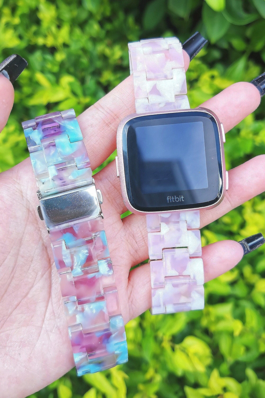 Lightweight Resin Fitbit Versa 2 Band Women Bracelet for Fitbit Versa