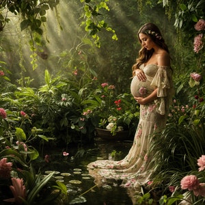 12 Verzauberte Wald Hintergründe Floral Digital Backdrop Overlay Mutterschaft Backdrop Digital Floral Overlays Neugeborene Studio Backdrop Photoshop