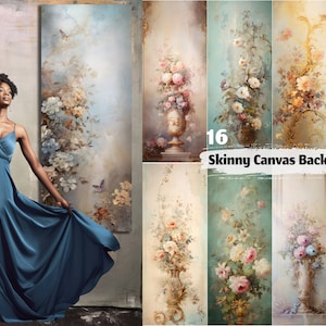 16 Skinny Canvas Digital Backdrops Maternity Digital Backgrounds Maternity Photoshop Overlays Studio Backdrop Fine Art Textures Photoshop