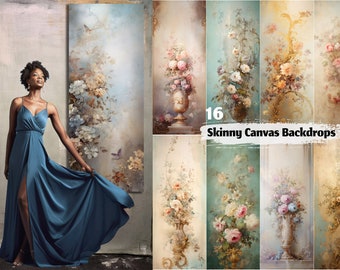 16 Skinny Canvas Digital Backdrops Maternity Digital Backgrounds Maternity Photoshop Overlays Studio Backdrop Fine Art Textures Photoshop