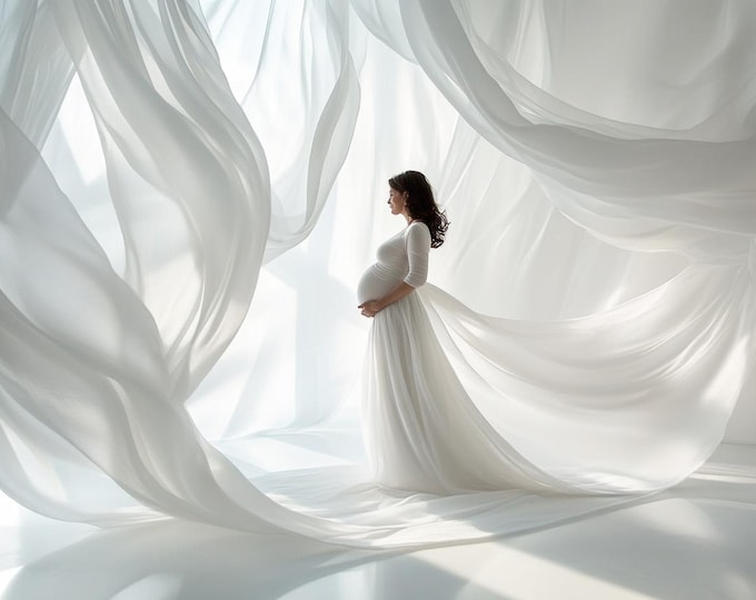 White Angel Wings Digital Overlays PSD & PNG, Maternity Backdrop ...
