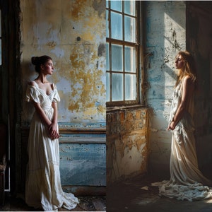 17 Vintage Fotostudio Kulissen, Alte Meister Portrait Backdrops, Vertikale Portrait Hintergrund, Old Style Fotografie Studio Hintergrund JPG