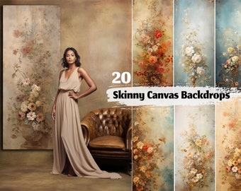 20 Skinny Canvas Digital Backdrops Maternity Digital Backgrounds Maternity Photoshop Overlays Studio Backdrop Fine Art Textures Photoshop
