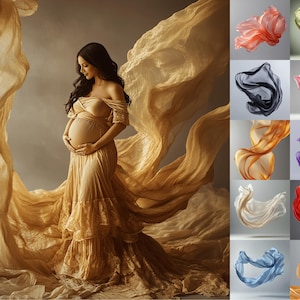 92 Creative Flowy Flying Fabric Digital Background Maternity Portrait Photography Studio Backdrops JPG Smoke Photoshop