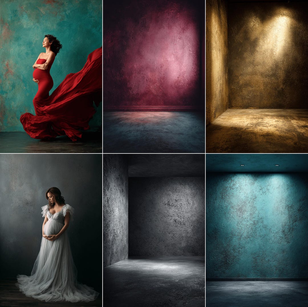 20 Hand-painted Tall Canvas Backdrops • Fine-art Portrait Photoshop ...