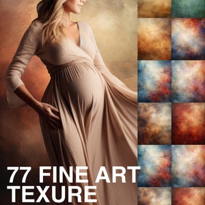 77 Fine Art Textures Bundle, Portrait-Hintergrund Photoshop Overlays, Texturen für Photoshop, Foto-Hintergrund, Mutterschaft digitale Kulissen