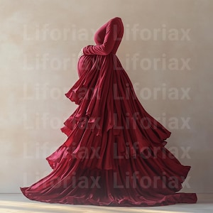 26 Colorful Flowing Body Dress Maternity Skirt Backdrop: High Fashion Photoshop Composite, Digital Art Dress Overlays  Background