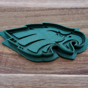 Grüner Philadelphia Eagles Logo Cookie| Philly Adler-Ausstechform | Küchenwerkzeug| Fan Geschenk Backen|Special Edition Adler Keks
