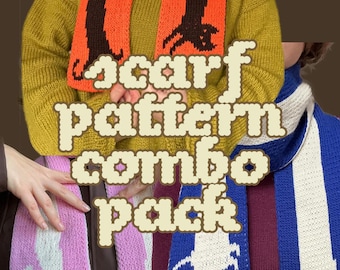 ALL Pet Scarf Knitting Patterns DISCOUNTED | Sausage Dog, Kitty Cat, Rabbit