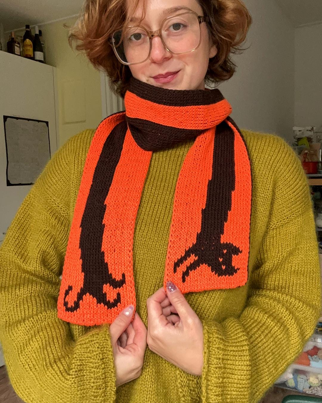 小物 doublet STUFFED CAT HAND-KNITTING SCARF 小物 doublet STUFFED CAT HAND-KNITTING SCARF