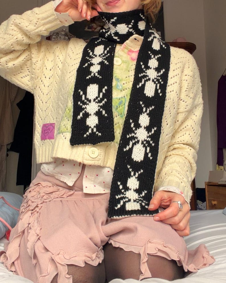 Ant Scarf Knitting Pattern | Double Knit - Etsy