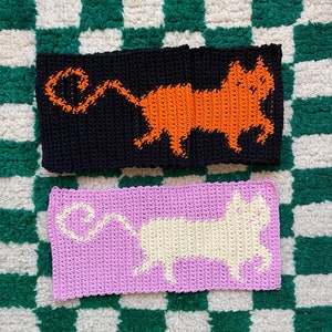 PDF Kitty Cat Scarf Crochet Pattern Cute Easy Beginner Project Handmade Gift Idea Kitten Feline Pet Animal Winter Accessory Shawl imagem 6