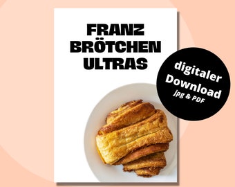 Franzbrötchen Ultras - DIGITAL postcard, download as jpg and PDF