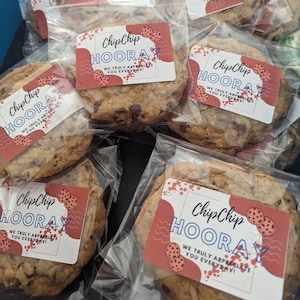 Teacher Appreciation, Cookies, Chip Chip Hooray, Thank you, Appreciation Note