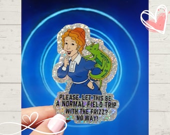 Ms. Frizzle Sticker: Magic School Bus, Waterproof Vinyl Decal