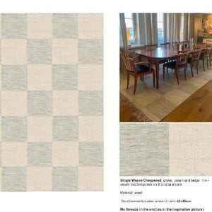 Rug & Kilim のグリーントーンの幾何学模様のスカンジナビア風ラグ