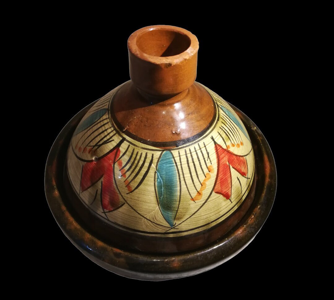 Moroccan Tagine Glazed for Cooking handpainted Tashin Etsy