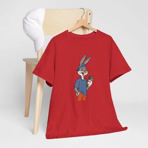 Koszulka Bugs Bunny, koszulka z kreskówek w stylu vintage, zabawna koszulka Looney Tunes, prezent graficzny dla fanów unisex