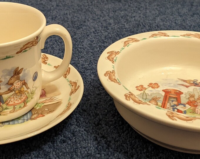 Royal Doulton Bunnykins 1936 Bowl, Plate and Cup Set Etsy
