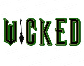 Immagine SVG del film Wicked, clipart di Elphaba Glinda (download digitale)