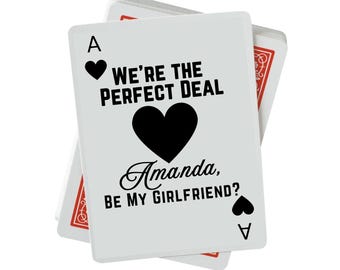 Personalized Ace of Hearts Proposal Card, Girlfriend Boyfriend Asking Gift