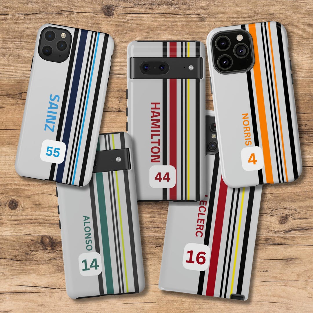 Formula 1 Phone Case, Sainz, Alonso, Lando Norris, Lewis Hamilton ...