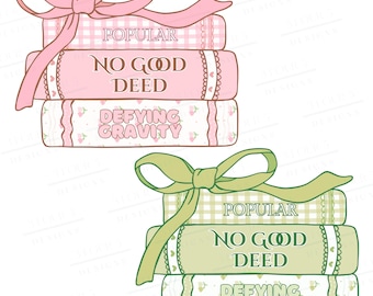 Wicked Musical Book Stack PNG, Defying Gravity, Literaire fanart (digitale download)
