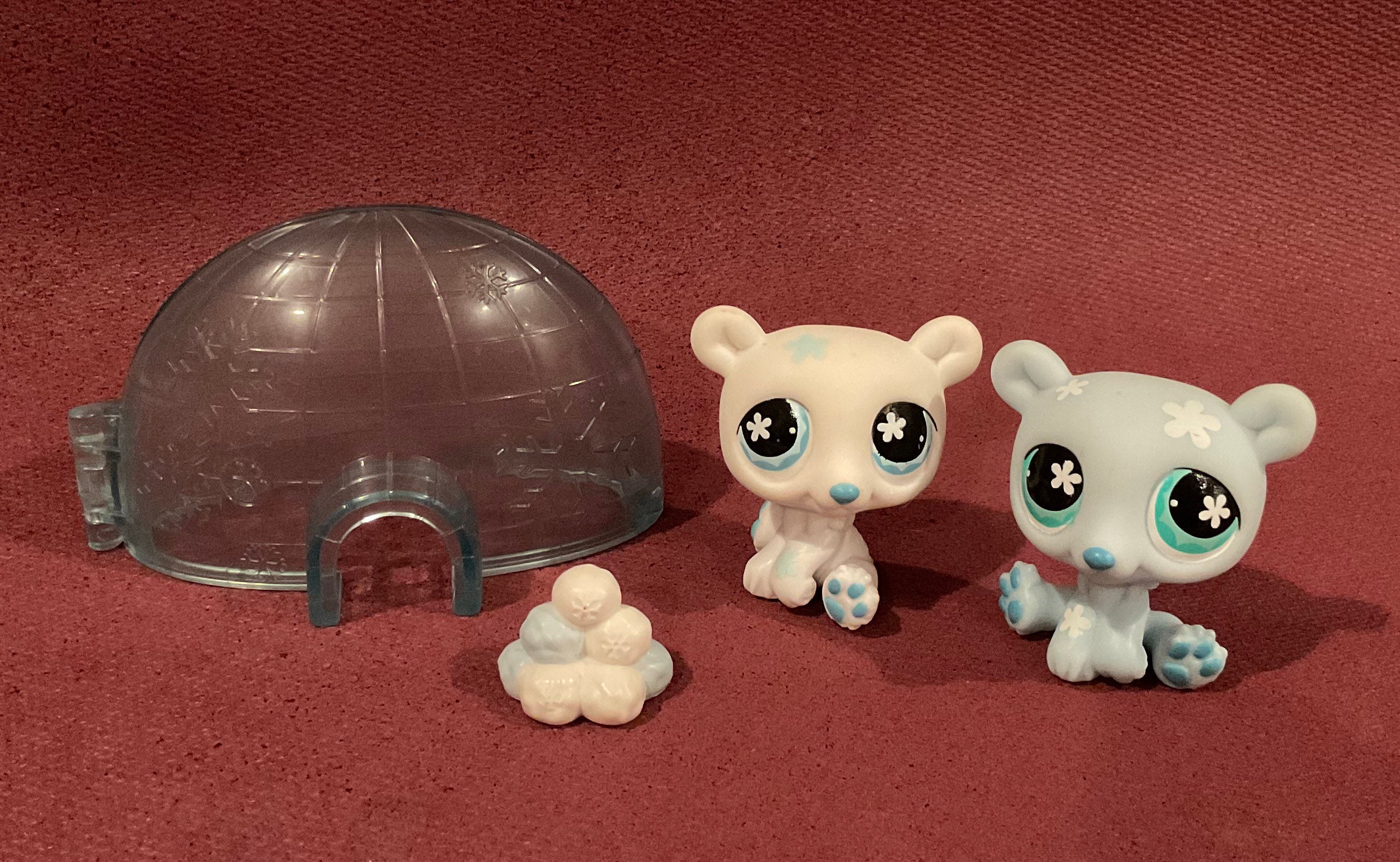 Littlest Pet Shop Toy Store - Littlest Pet Shop Pet Pairs Cuddliest Twin  Polar Bears #646 and #647