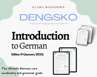 Introduction to German // The ultimate German core vocabulary and grammar guide