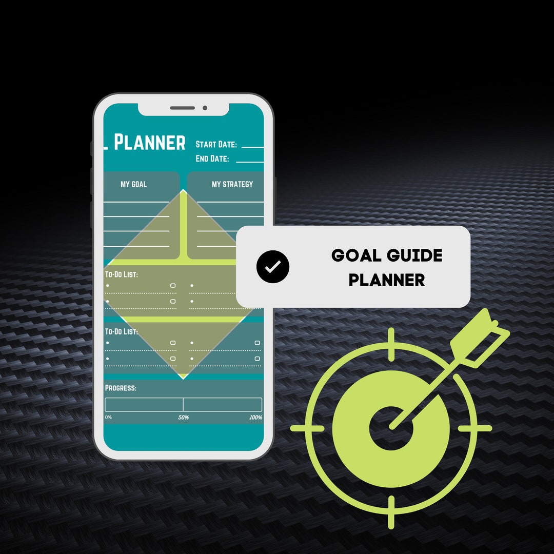 Goal Guide Planner Goal Planner Printable Goal Planner Digital Digital
