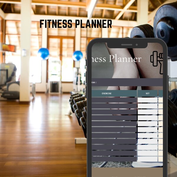 Fitness Planner Book Etsy