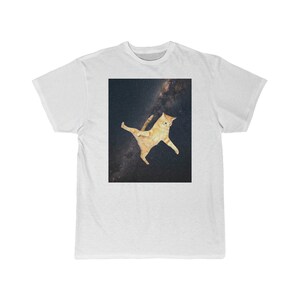 Men&#39;s Short Sleeve Tee - Outer Space Cat