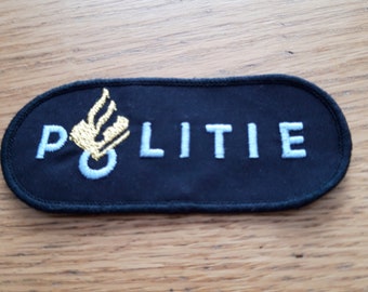 Nederlandse politie Embleme.Set van 2