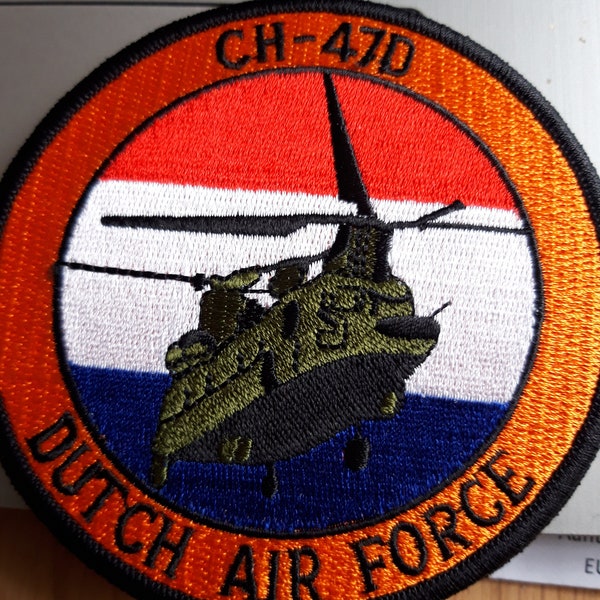 Opstrijkbare Badge Duch Air Force :   Chinook CH-47D ds3/8