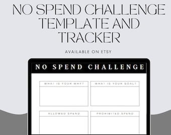 No Spend Challenge Template and Tracker